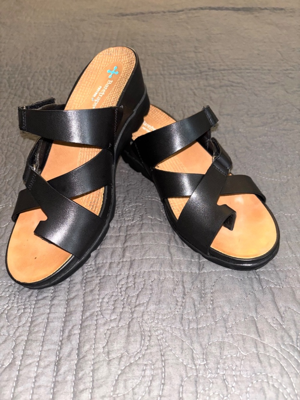 Baretraps Posture Leone Sandals sz 8M Comfortable, 2 Adjustable Straps